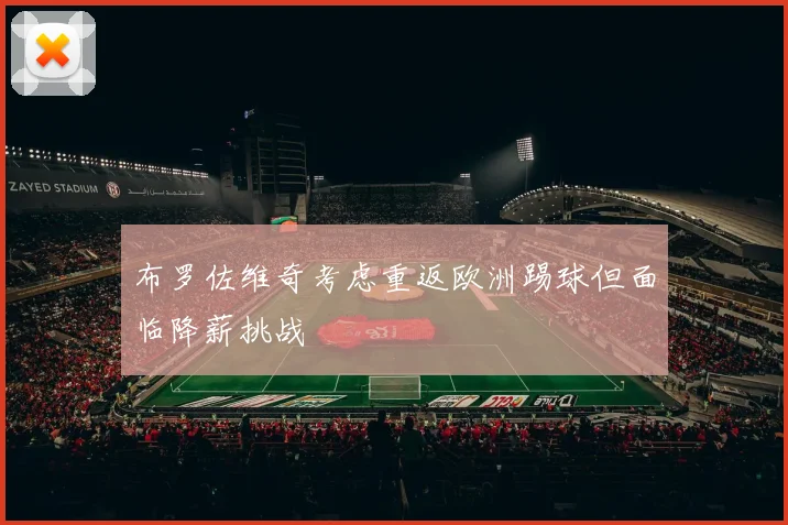 布罗佐维奇考虑重返欧洲踢球但面临降薪挑战